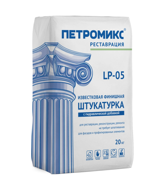 Штукатурка известковая финишная с гидравлической добавкой - фото